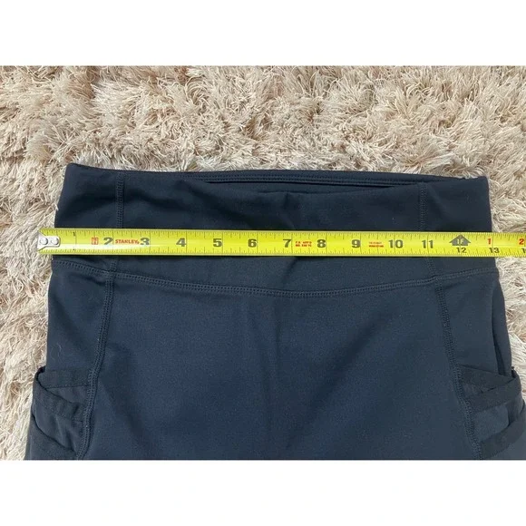 Fabletics Black High Waisted Side Pocket Athletic Leggings Womens Size Medium - Picture 2 of 9